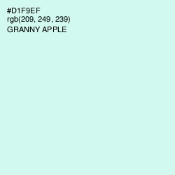 #D1F9EF - Granny Apple Color Image